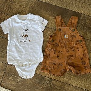 Carhartt Fram Animal Short Overalls Outfit